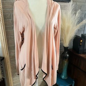 Women’s large pink and black cardigan